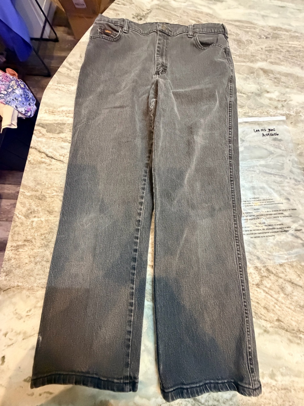 Lee Women’s Size 14 Short Black Jeans Straight Leg Classic Fit Denim